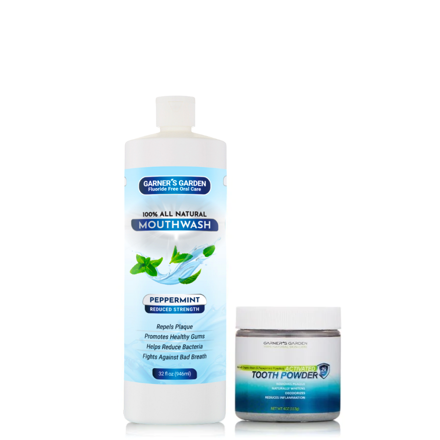 Natural Mouthwash and Tooth Powder