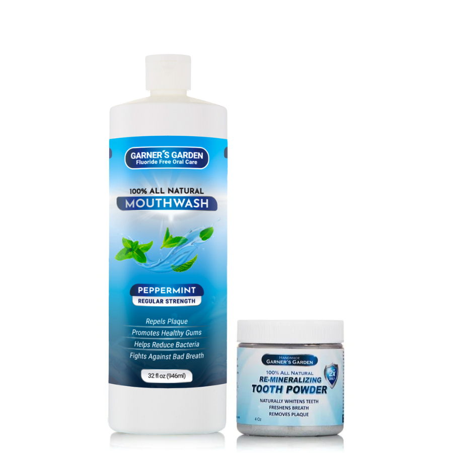 Natural Mouthwash and Tooth Powder